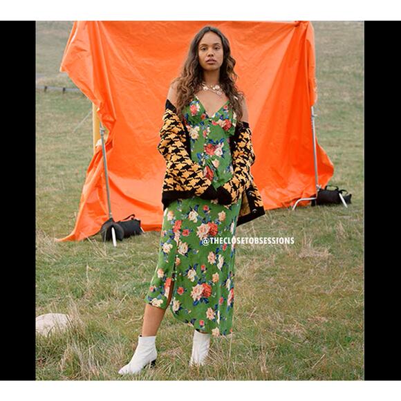 ZARA V-Neckline Long Dress NWT - Picture 10 of 16